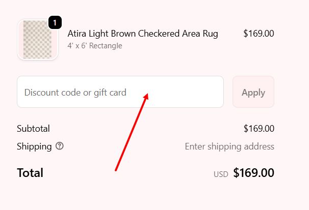 “How to apply a Boutique Rugs promo code”