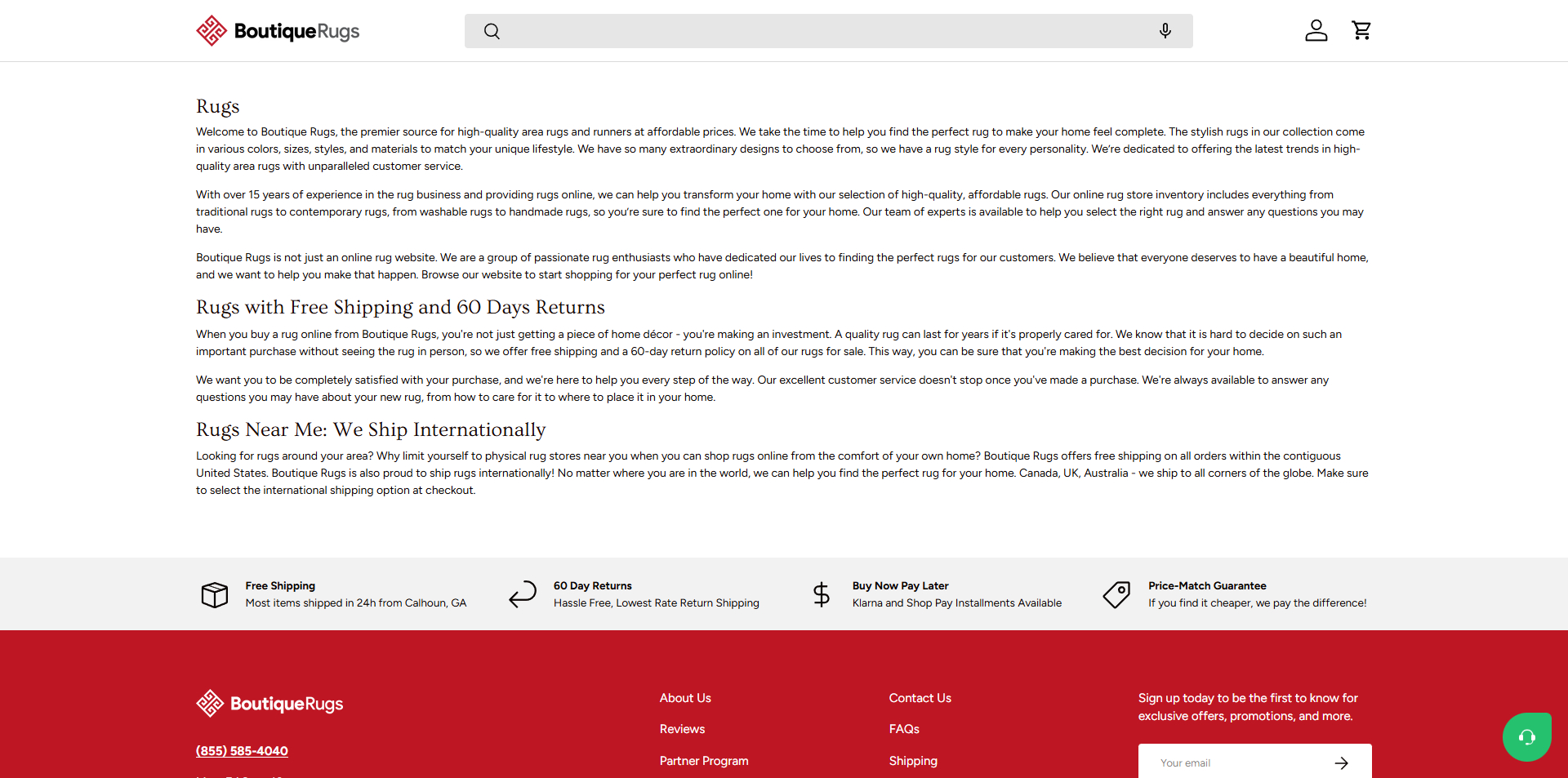 Boutique Rugs Promo Code